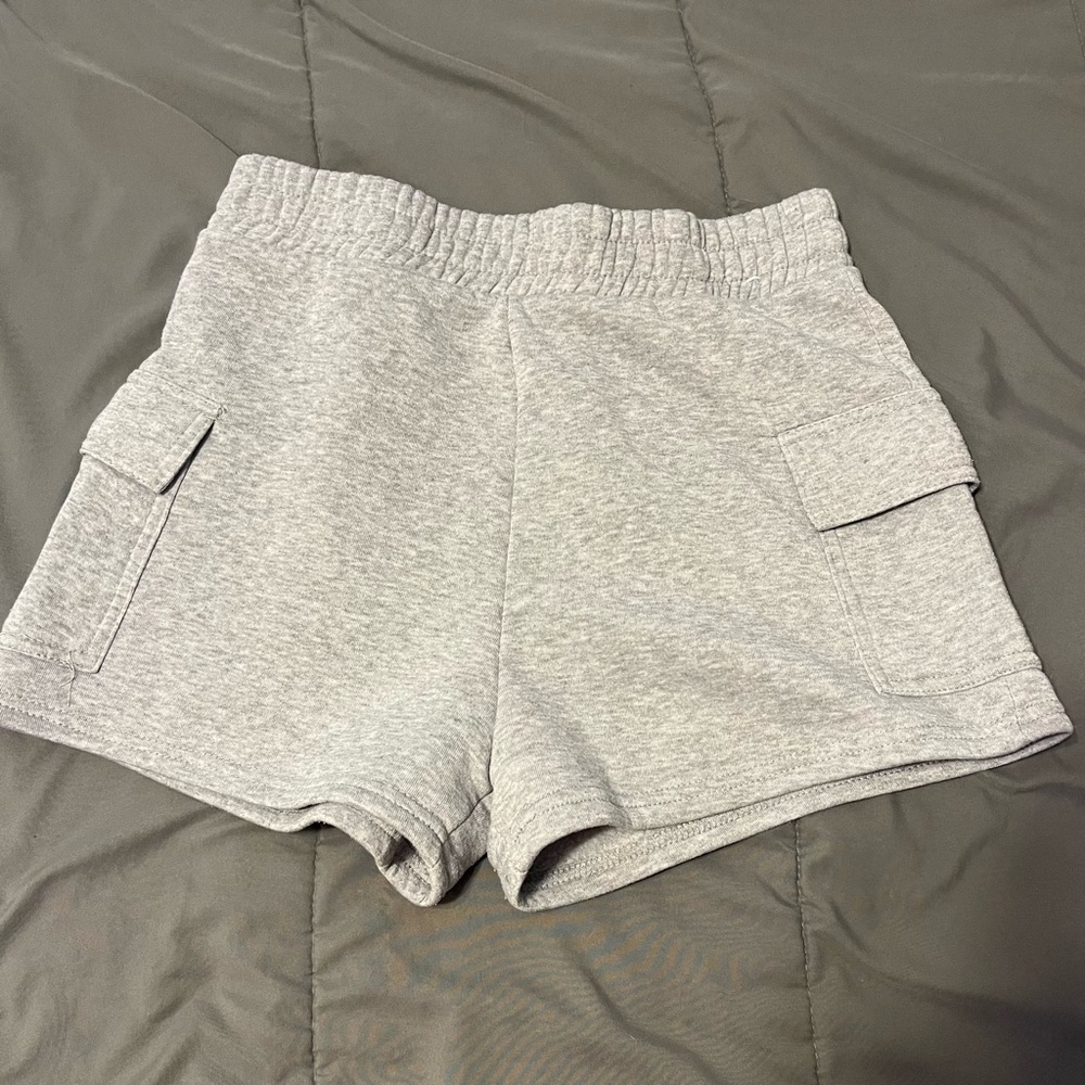 Lovestreak Size Large Grey Sweat Lounge Shorts Womens